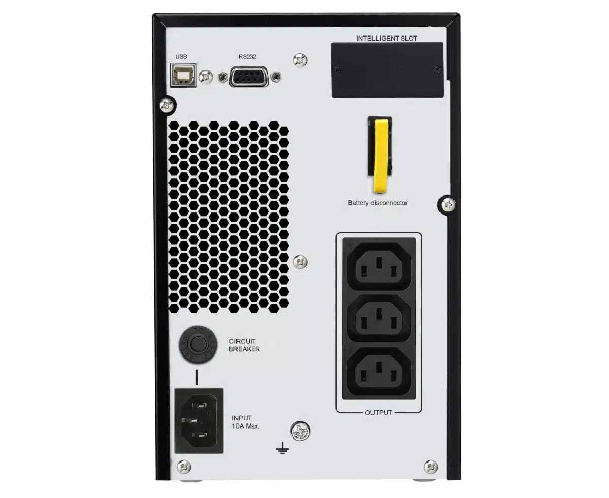 APC Easy UPS On-Line SRVS 3000VA 230V / SRVS3KI - 1K Rear panel IEC scaled 2
