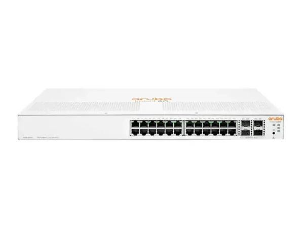 سويتش أروبا إنستانت أون (Aruba Instant On) موديل JL682A بـ 24 منفذ جيجابت و4 منافذ SFP/SFP+ مدار بذكاء.