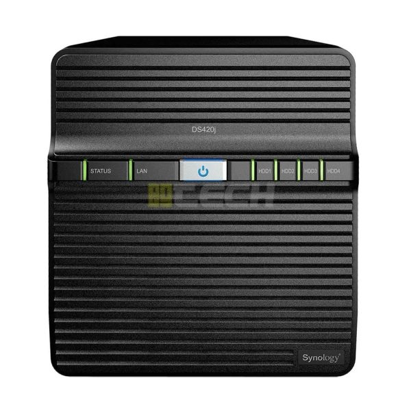 هيكل تخزين شبكي Synology DiskStation DS420j بسعة 4 فتحات NAS (بدون أقراص).