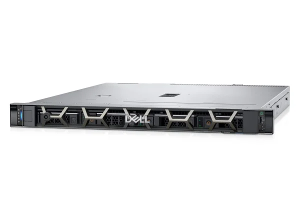 خادم Dell PowerEdge R250 بمعالج Intel Xeon E-2324G بسرعة 3.1 جيجاهرتز، مزوّد بذاكرة RAM بسعة 16 جيجابايت (1×16 جيجابايت) UDIMM بسرعة 3200MT/s، مع 2 × قرص صلب بسعة 2 تيرابايت لكل قرص.