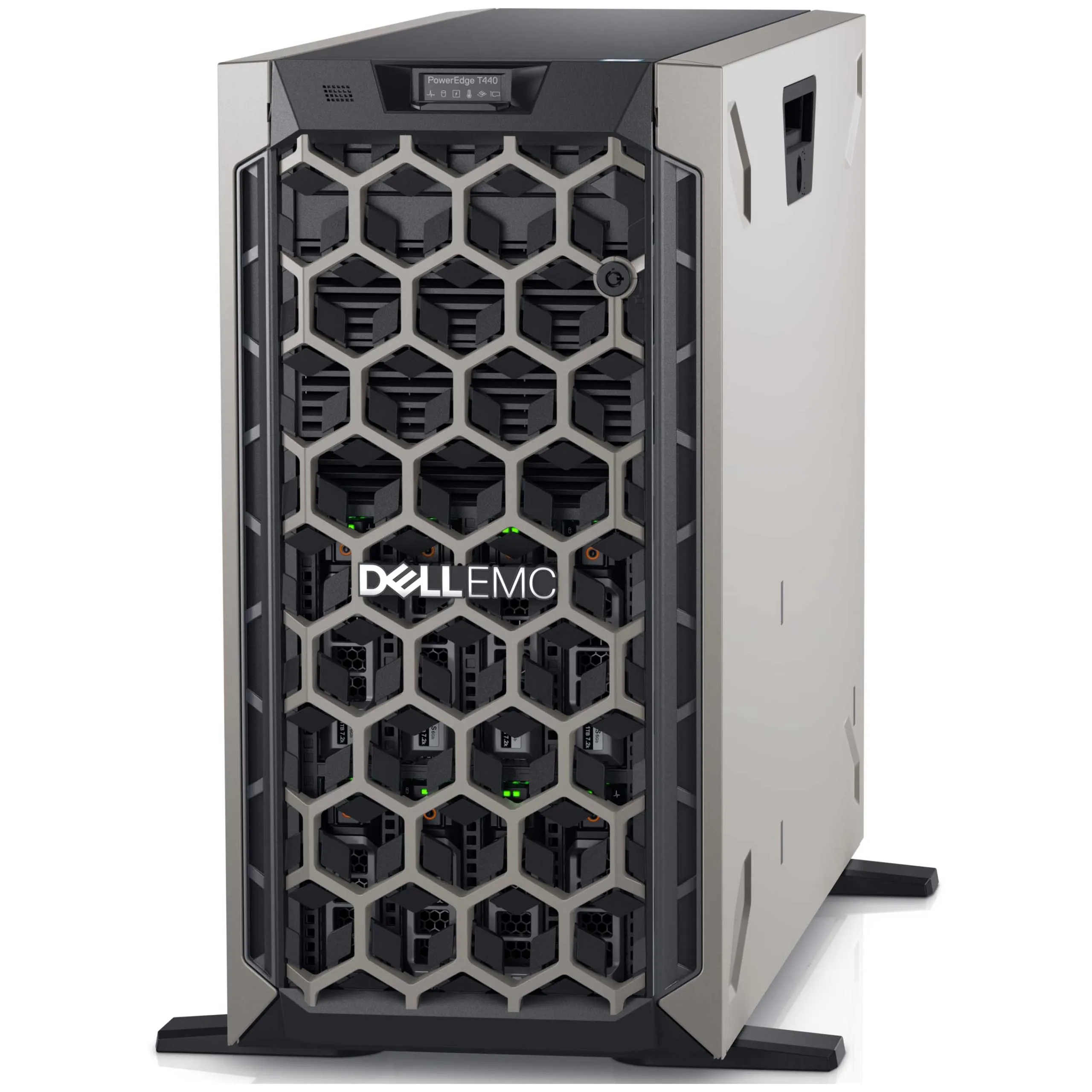 Dell-T440-min-scaled-2.webp خادم Dell PowerEdge T440، معالجان Intel Xeon Silver 4210R بسرعة 2.2GHz، 10 أنوية / 20 خيط لكل معالج، ناقل بيانات 9.6GT/s، ذاكرة 2 × 16GB (إجمالي 32GB)، وسعة تخزين 2 × 4TB - Dell T440 min scaled 2