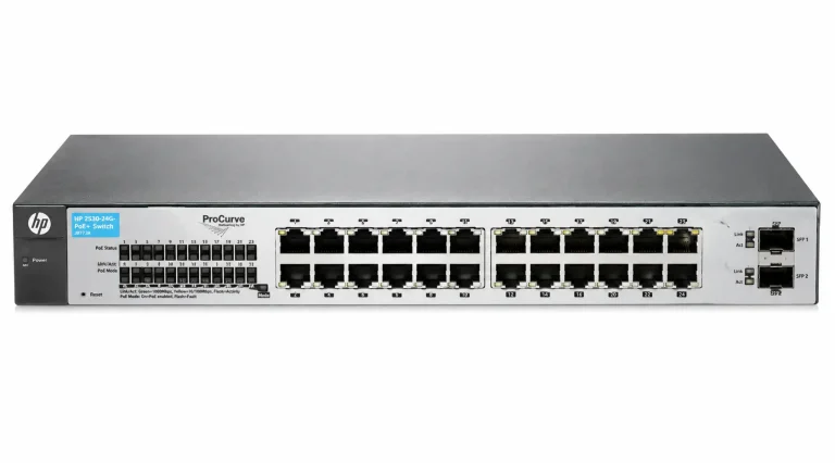 HP 24 Port Layer 2 Managed Fast Ethernet Switch 2x Gigabit⁄SFP Ports 1810 24 J9801A (Bsmartnetworks) - BSMART Networks