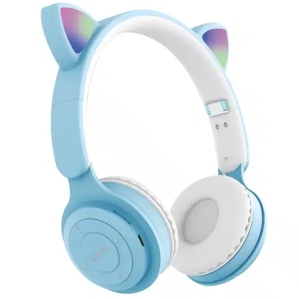 MZ-08M Cat Ears Bluetooth Stereo Headphone - Blue