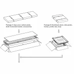 Flat-pack packaging assembly and carton dimensions for ProRack 18U PR-FV6118 server rack
