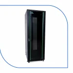 ProRack 42U 600x800 standing network rack PR-FG6842 black cabinet with glass door