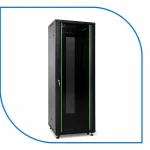 ProRack 42U 800x800 standing server rack PR-FG8842 black cabinet with glass door