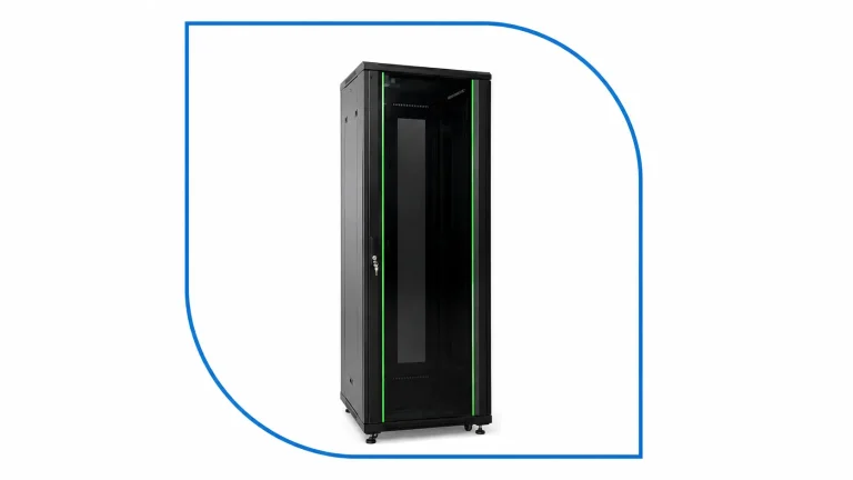 ProRack 42U 800x800 standing server rack PR-FG8842 black cabinet with glass door