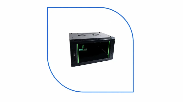 ProRack 6U 600x450 wall mount network cabinet PR-W6406 black enclosure with glass door