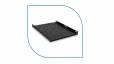 ProRack Fixed shelf 1000-deep racks (PR-F-100) for 1000mm deep server cabinet black steel 50kg capacity