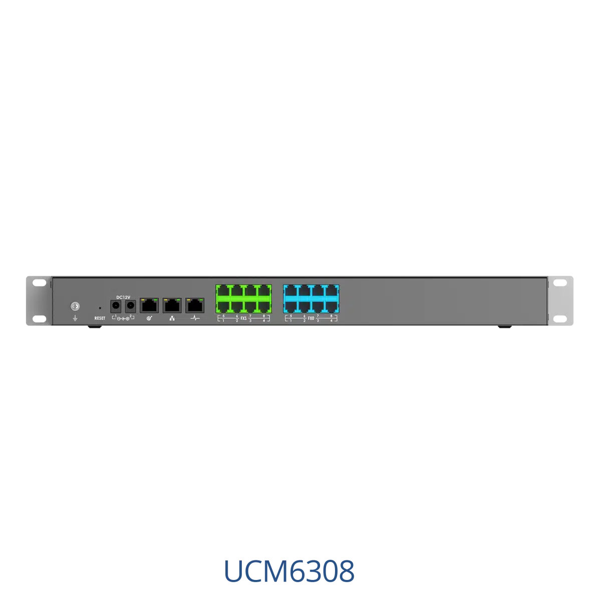 Grandstream UCM6304 IPPBX - UCM6308 back 1