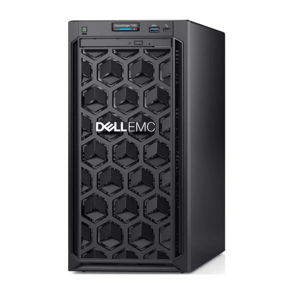 خادم Dell PowerEdge T140، معالج Intel Xeon E-2224 بسرعة 3.3GHz، ذاكرة 2 × 16GB UDIMM DDR4 3200MT/s، وسعة تخزين 2 × 2TB