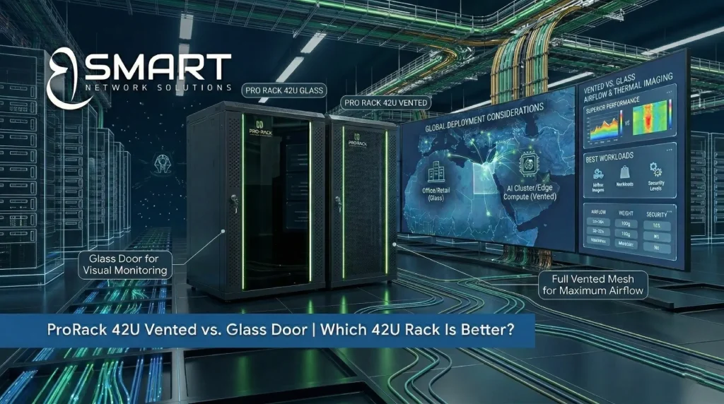 ProRack 42U Vented vs Glass Door | Which 42U Rack Is Better?