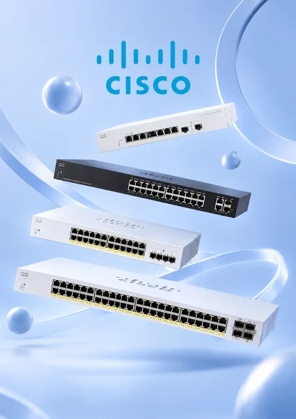 Cisco Business CBS110 series unmanaged plug-and-play Gigabit desktop and rackmount switches supplied by BSMART Networks in Egypt