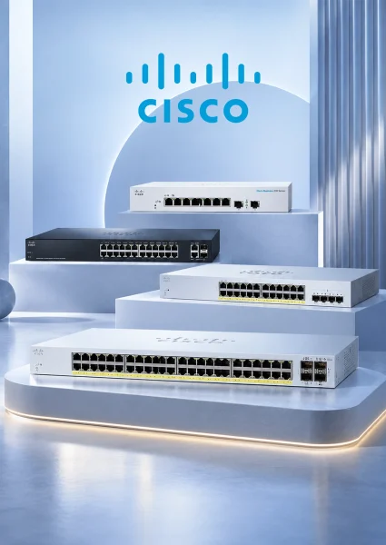 Cisco Business CBS250 and CBS350 24-port and 48-port Layer 3 managed PoE+ Gigabit switches supplied by BSMART Networks Egypt