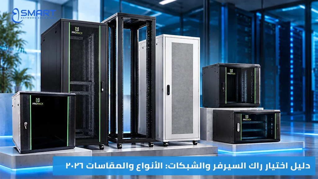 دليل اختيار راك السيرفر والشبكات الأنواع والمقاسات 2026